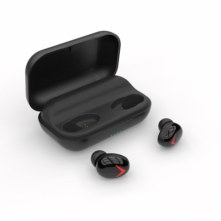 DFA8 TWS Bluetooth 5.0 Touch Sweatproof Wireless Bluetooth Sports Earphone with Charging Box, Support Siri & Call & Power Bank