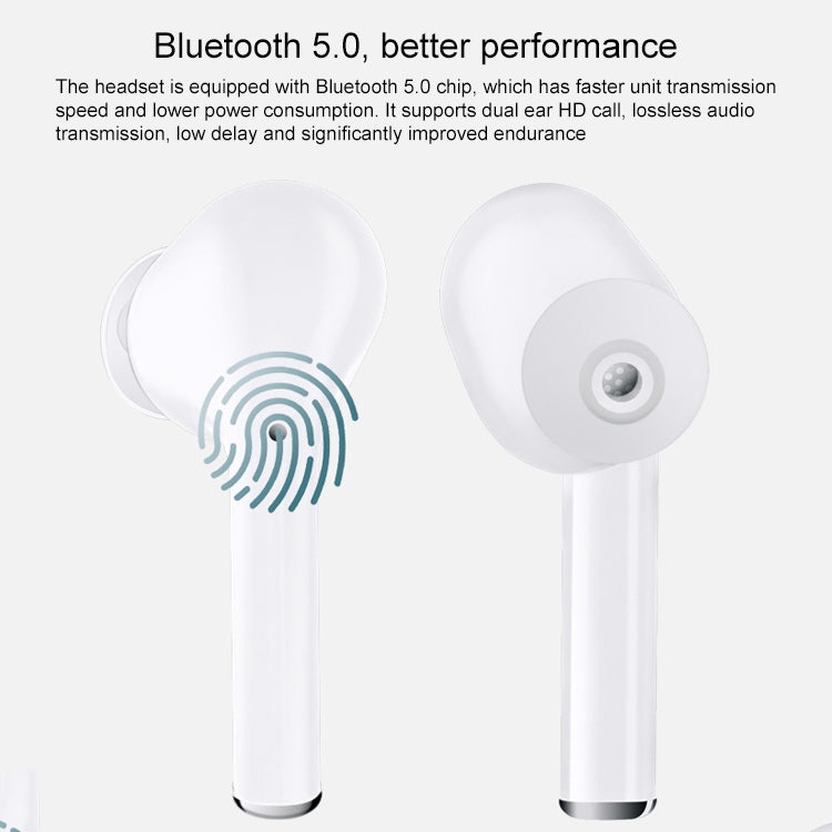 J3 TWS IPX54 Waterproof Dustproof Touch In-ear Wireless Bluetooth Earphone with Charging Box, Support HD Call & Real-time Power Display
