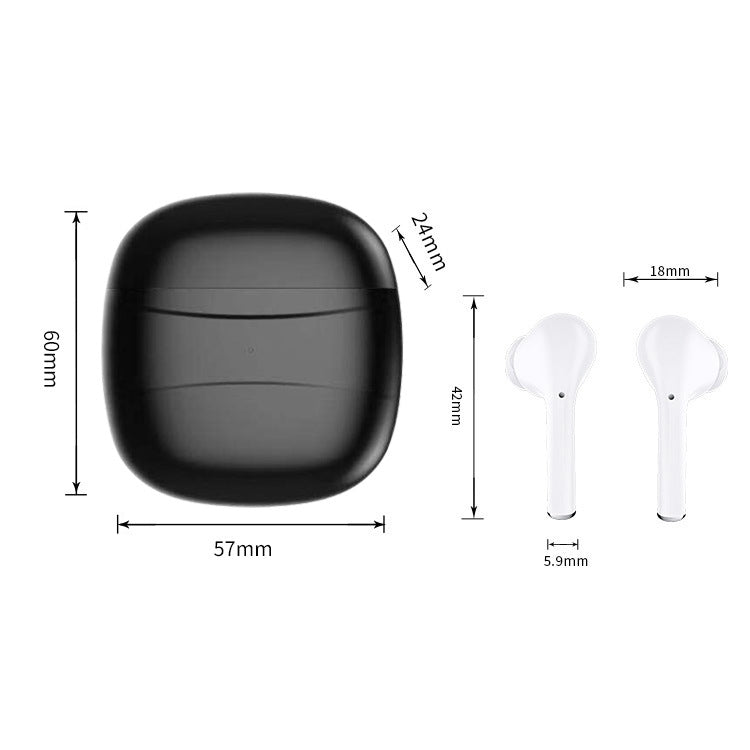 J3 TWS IPX54 Waterproof Dustproof Touch In-ear Wireless Bluetooth Earphone with Charging Box, Support HD Call & Real-time Power Display