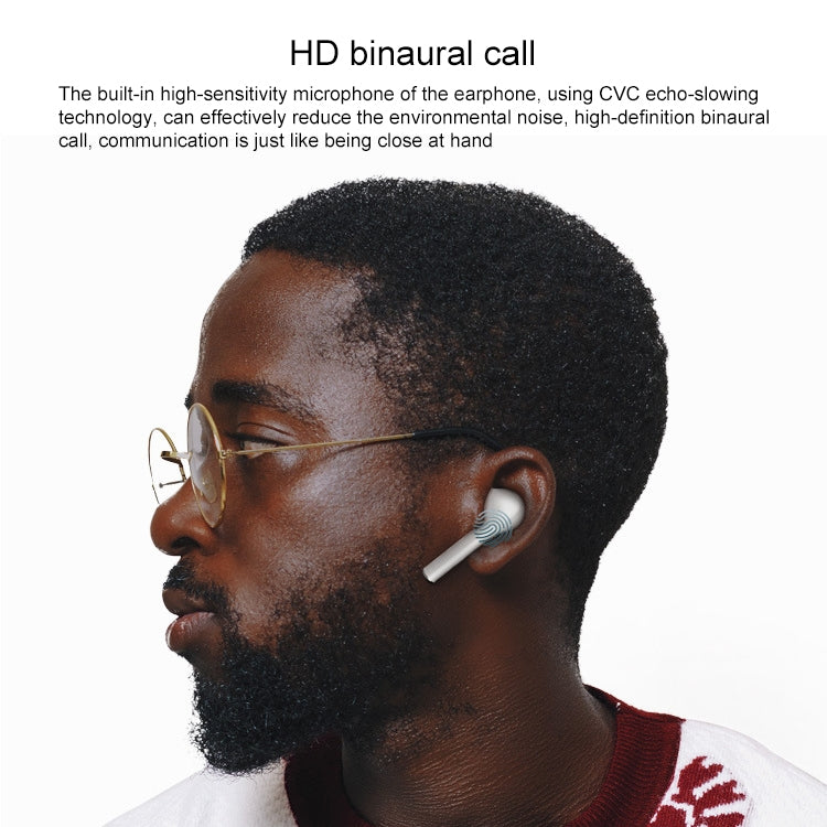 J3 TWS IPX54 Waterproof Dustproof Touch In-ear Wireless Bluetooth Earphone with Charging Box, Support HD Call & Real-time Power Display