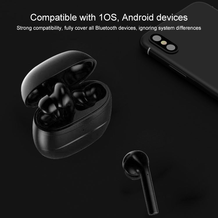 J3 TWS IPX54 Waterproof Dustproof Touch In-ear Wireless Bluetooth Earphone with Charging Box, Support HD Call & Real-time Power Display