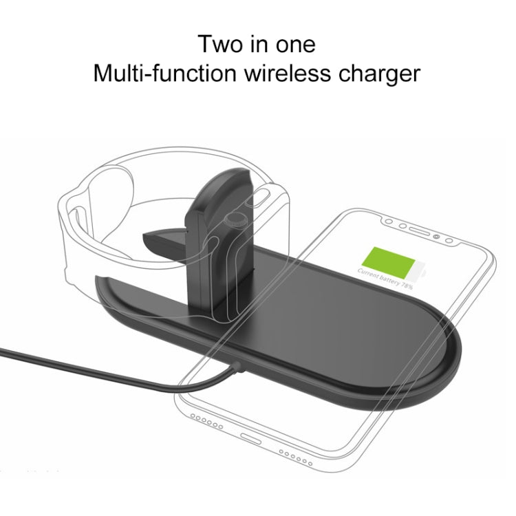 W22 Qi Standard Quick Wireless Charger 2W / 10W, For iPhone, Galaxy, Xiaomi, Google, LG, Apple Watch 3 & 2 & 1  and other QI Standard Smart Phones