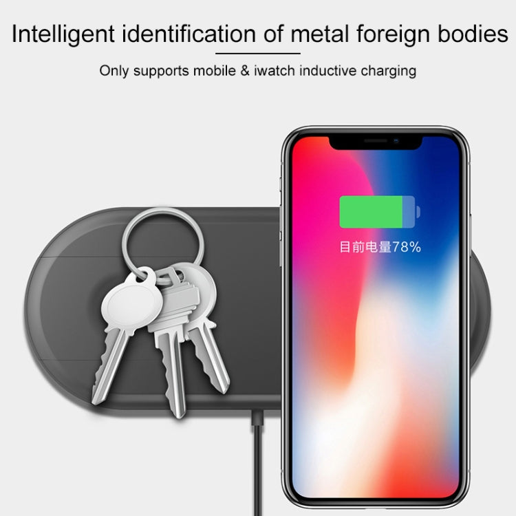 W22 Qi Standard Quick Wireless Charger 2W / 10W, For iPhone, Galaxy, Xiaomi, Google, LG, Apple Watch 3 & 2 & 1  and other QI Standard Smart Phones