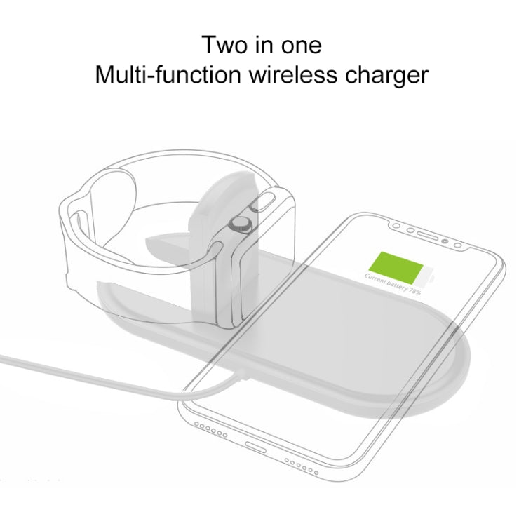 W22 Qi Standard Quick Wireless Charger 2W / 10W, For iPhone, Galaxy, Xiaomi, Google, LG, Apple Watch 3 & 2 & 1  and other QI Standard Smart Phones