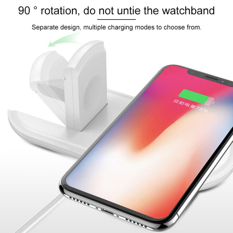 W22 Qi Standard Quick Wireless Charger 2W / 10W, For iPhone, Galaxy, Xiaomi, Google, LG, Apple Watch 3 & 2 & 1  and other QI Standard Smart Phones
