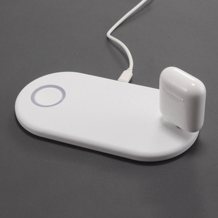 Qi Standard Quick Wireless Charger 10W, For iPhone, Galaxy, Xiaomi, Google, LG, Apple Watch, AirPods and other QI Standard Smart Phones(White)