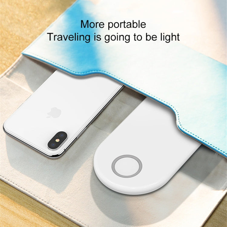 Qi Standard Quick Wireless Charger 10W, For iPhone, Galaxy, Xiaomi, Google, LG, Apple Watch, AirPods and other QI Standard Smart Phones(White)
