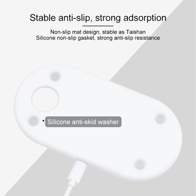 Qi Standard Quick Wireless Charger 10W, For iPhone, Galaxy, Xiaomi, Google, LG, Apple Watch, AirPods and other QI Standard Smart Phones(White)