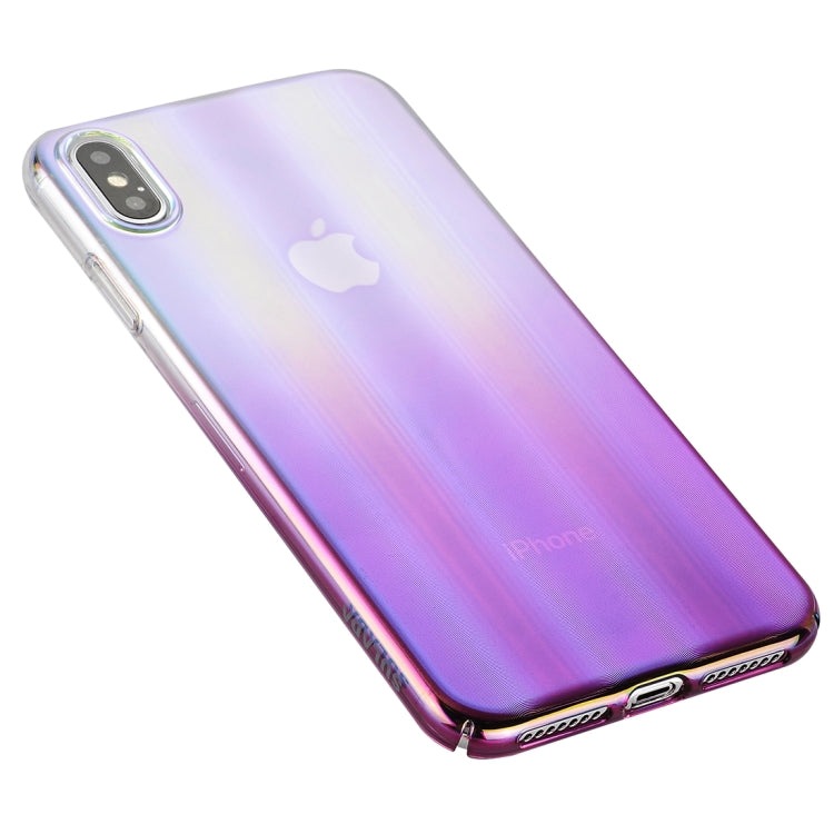 For iPhone X / XS SULADA Shockproof Nano Color Electroplating Auroral Treatment + PC Case