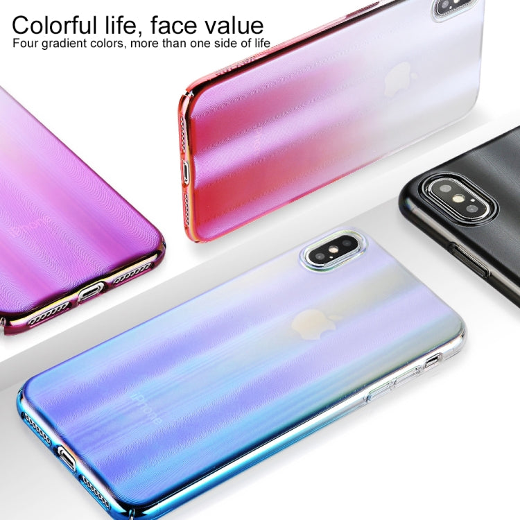 For iPhone X / XS SULADA Shockproof Nano Color Electroplating Auroral Treatment + PC Case