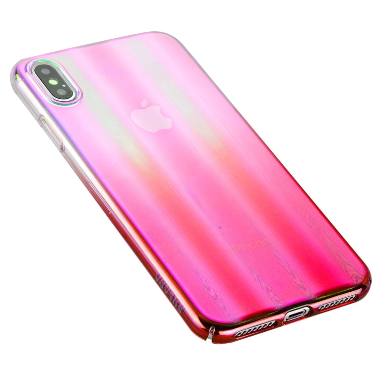 For iPhone X / XS SULADA Shockproof Nano Color Electroplating Auroral Treatment + PC Case