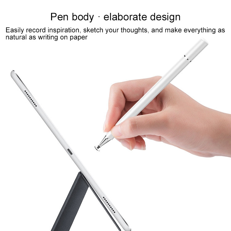 Passive Capacitive Pen Touch Screen Stylus Pen(White)