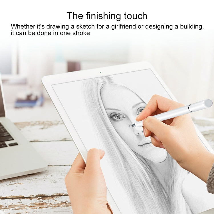 Passive Capacitive Pen Touch Screen Stylus Pen(White)