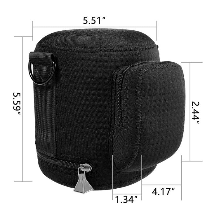 Portable Neoprene Anti-collision Waterproof Storage Bag for Apple HomePod Speaker (Black)