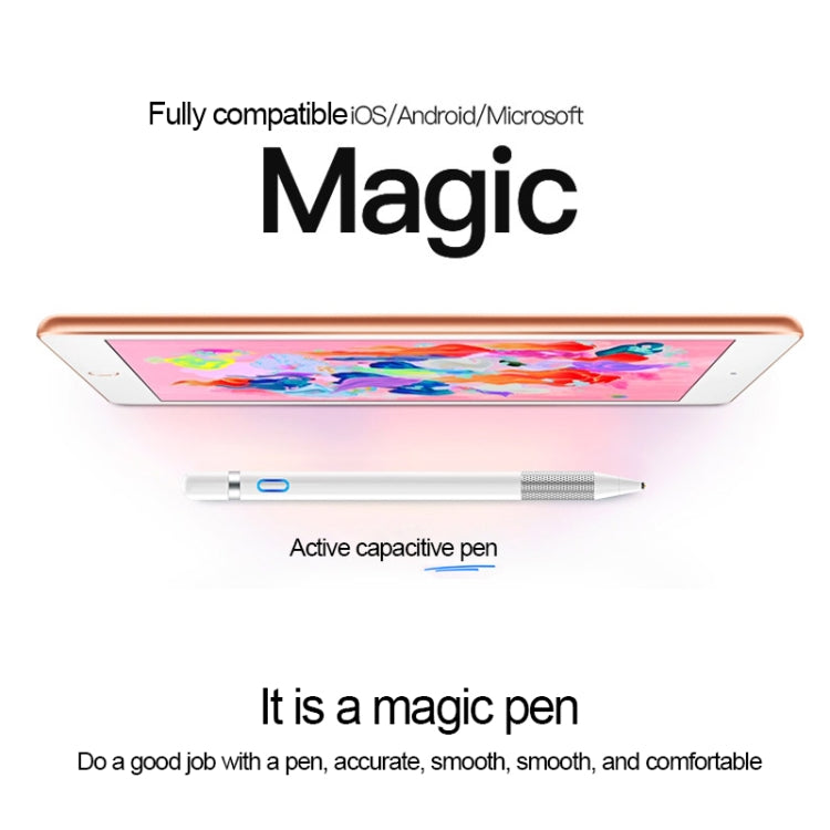 TOTUDESIGN FGCP-001 Glory Series Double-head Active Capacitive Pen Stylus Pen with Magnetic Pen Cap for All Android / IOS Capacitive Screen Devices