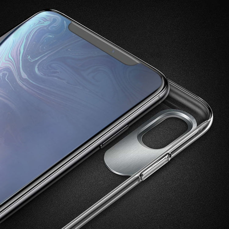 For iPhone XR TOTUDESIGN Clear Crystal Series Transparent PC Case(Silver)