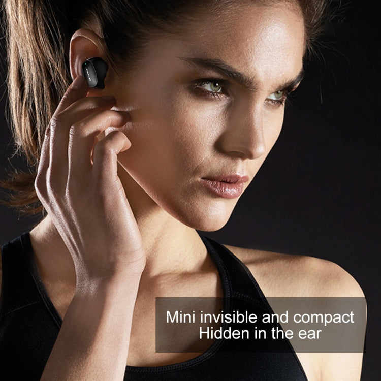 awei T13 TWS Bluetooth V5.0 Ture Wireless Sports Headset with Charging Case(Black)