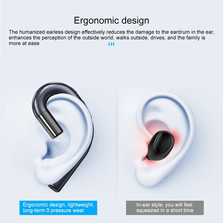 ipipoo NP-1 Bluetooth V4.2 Ear-hook HD Wireless Business Earphone with Mic(White)