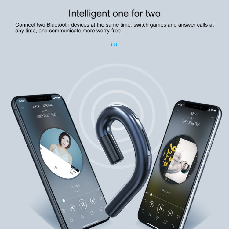 ipipoo NP-1 Bluetooth V4.2 Ear-hook HD Wireless Business Earphone with Mic(White)