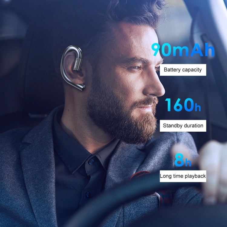 ipipoo NP-1 Bluetooth V4.2 Ear-hook HD Wireless Business Earphone with Mic(White)