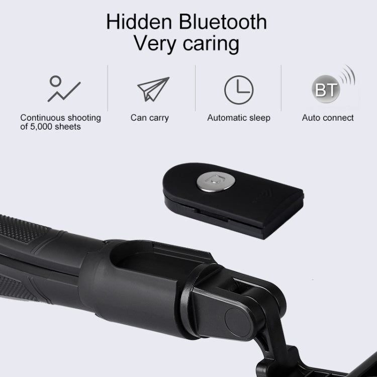 Mai Appearance K06 Multi-function Live Broadcast Mobile Bluetooth Self-timer Pole Tripod (Black)