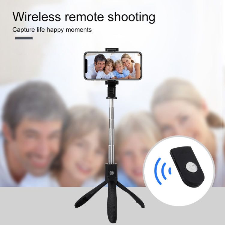 Mai Appearance K06 Multi-function Live Broadcast Mobile Bluetooth Self-timer Pole Tripod (Black)