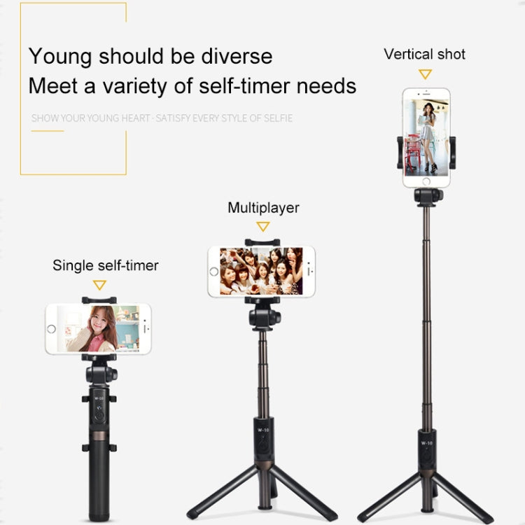 JUNDNE W-10 Multi-function Adjustable Mobile Bluetooth Self-timer Pole Tripod