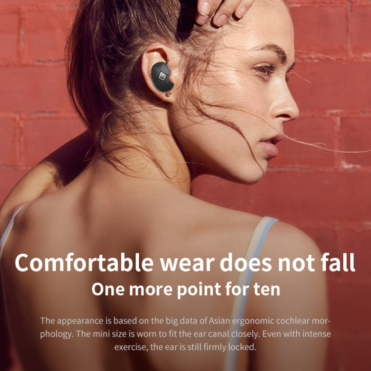 V5-TWS Bluetooth V5.0 Wireless Stereo Headset with Charging Case, Support Intelligent Pairing & Siri Voice(Black)