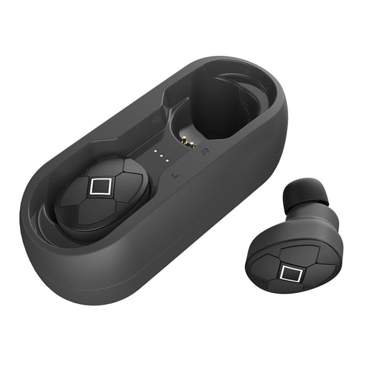 V5-TWS Bluetooth V5.0 Wireless Stereo Headset with Charging Case, Support Intelligent Pairing & Siri Voice(Black)