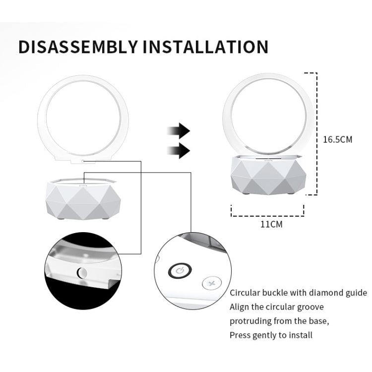 LY-Y1 Stereo Wireless Bluetooth Speaker with Colorful Atmosphere Light