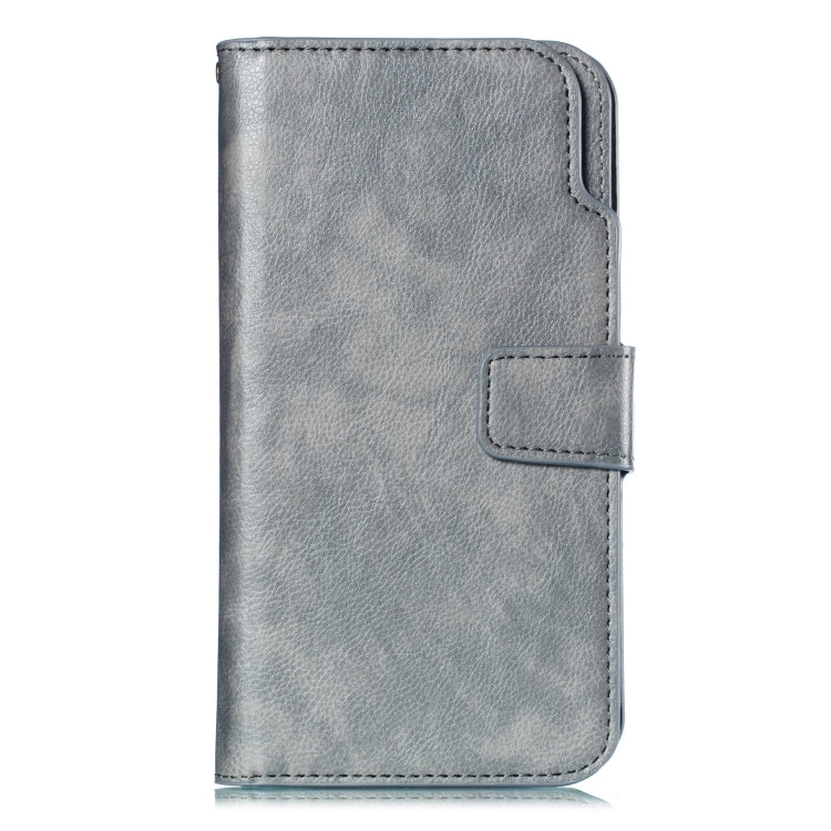 For iPhone X / XS Litchi Texture Horizontal Flip Leather Case with Nine Card Slots & Wallet & Photo Frame
