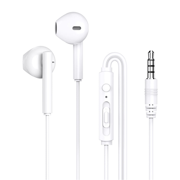 ROCK ES05 3.5mm Stereo Music In Ear Wired Earphone (White)