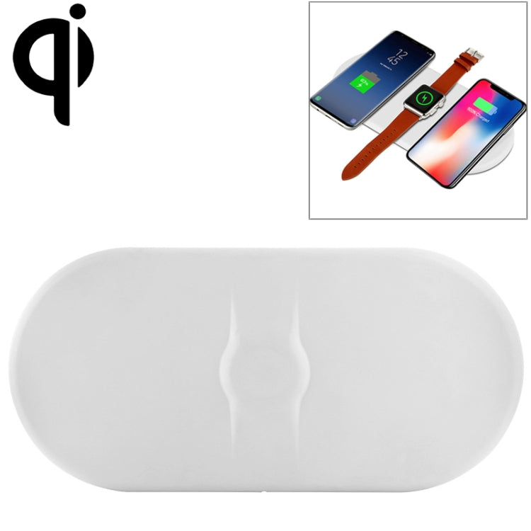 N200 Qi Standard 3 in 1 Wireless Charger 5W / 7.5W / 10W(White)