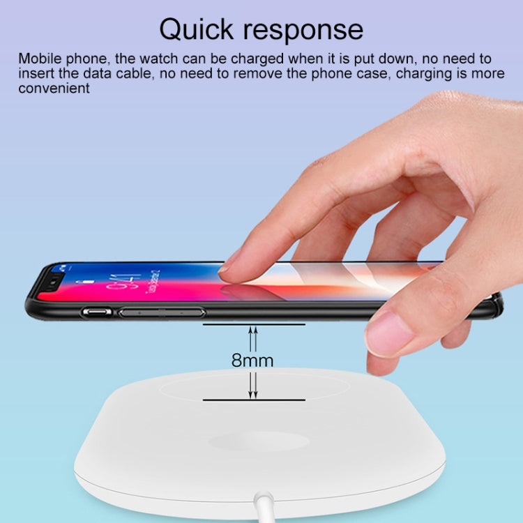 X10 Qi Standard Quick Wireless Charger 7.5W / 10W(White)