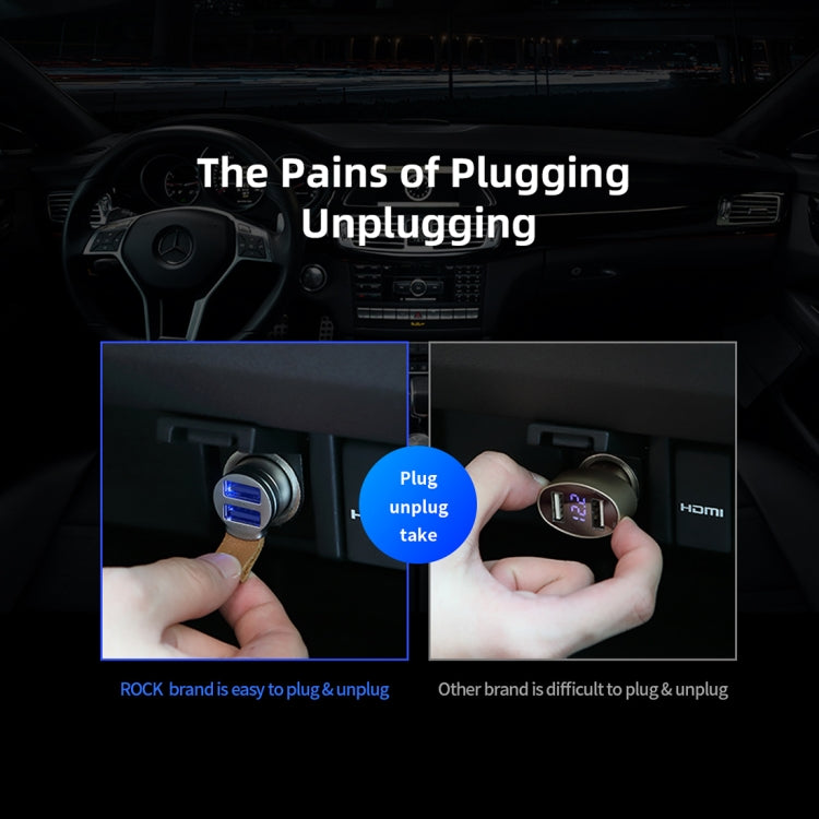 ROCK AutoBot 24W 2.4A Output Dual USB Smart Car Charger
