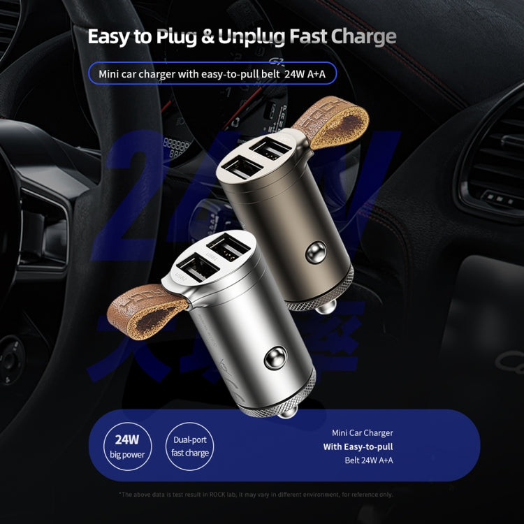 ROCK AutoBot 24W 2.4A Output Dual USB Smart Car Charger