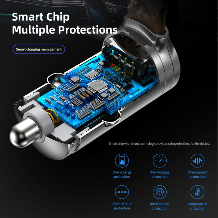 ROCK AutoBot 24W 2.4A Output Dual USB Smart Car Charger