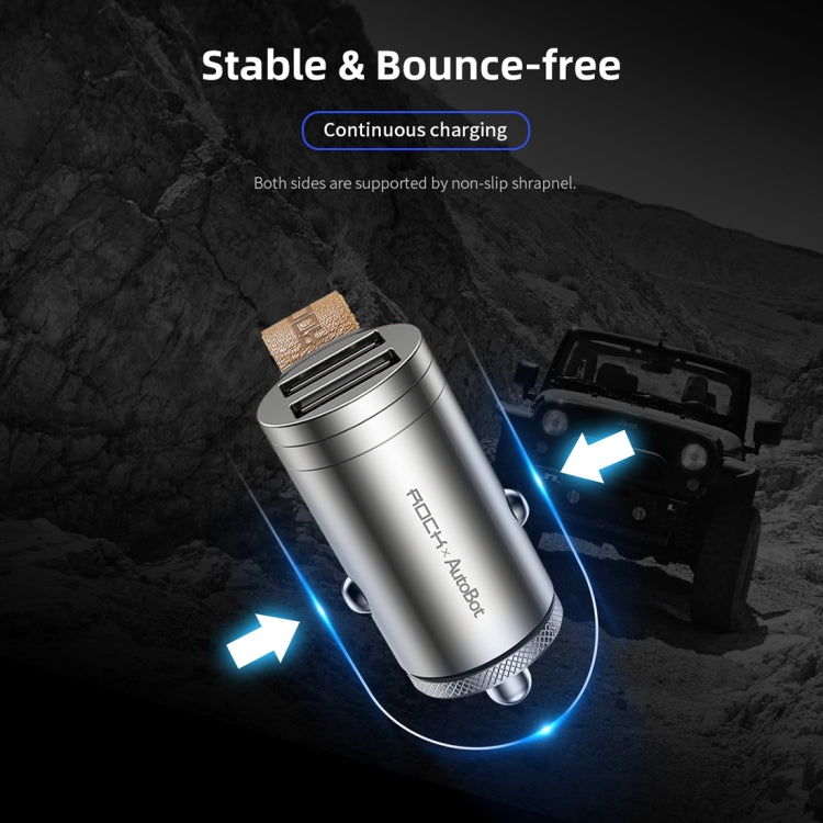ROCK AutoBot 24W 2.4A Output Dual USB Smart Car Charger