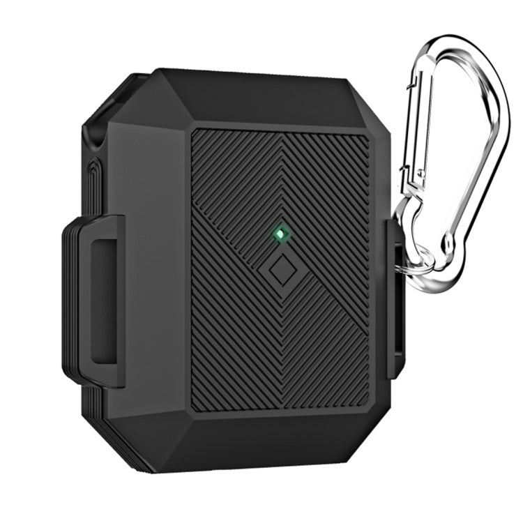 For AirPods 1 / 2 Portable Wireless Earphone Protective Case with Carabiner