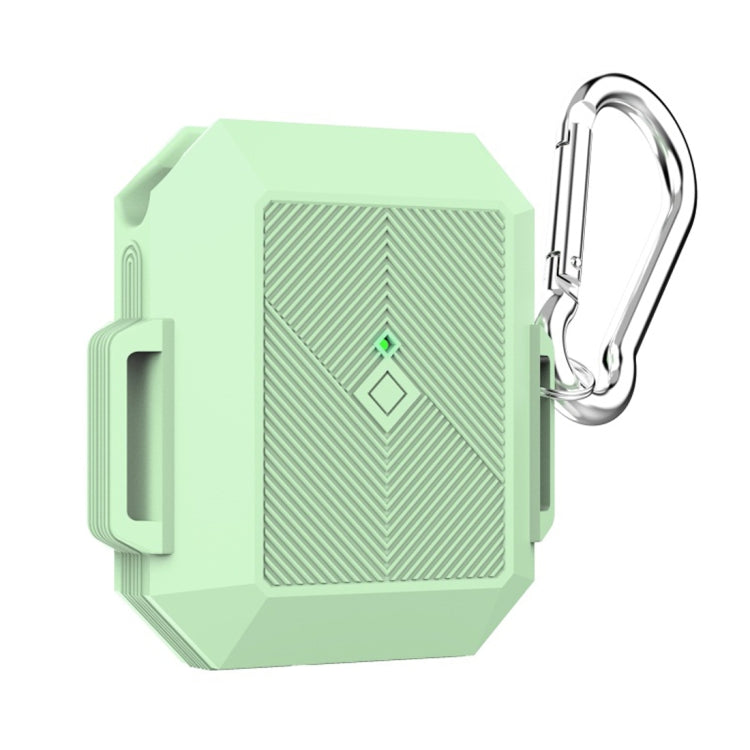 For AirPods 1 / 2 Portable Wireless Earphone Protective Case with Carabiner