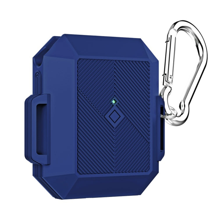 For AirPods 1 / 2 Portable Wireless Earphone Protective Case with Carabiner