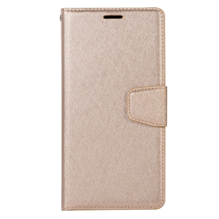 For iPhone XR Silk Texture Horizontal Flip Leather Case with Holder & Card slots & Wallet & Photo Frame
