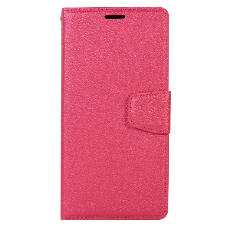 For iPhone XR Silk Texture Horizontal Flip Leather Case with Holder & Card slots & Wallet & Photo Frame