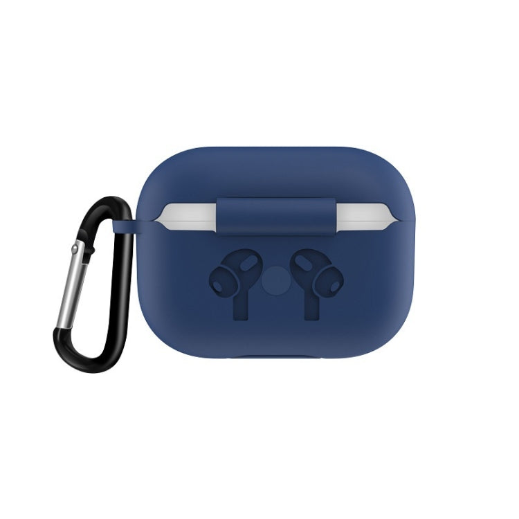 For AirPods Pro Silicone Flip Cover Earphone Protective Case with Anti-drop Buckle