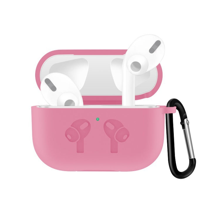 For AirPods Pro Silicone Flip Cover Earphone Protective Case with Anti-drop Buckle