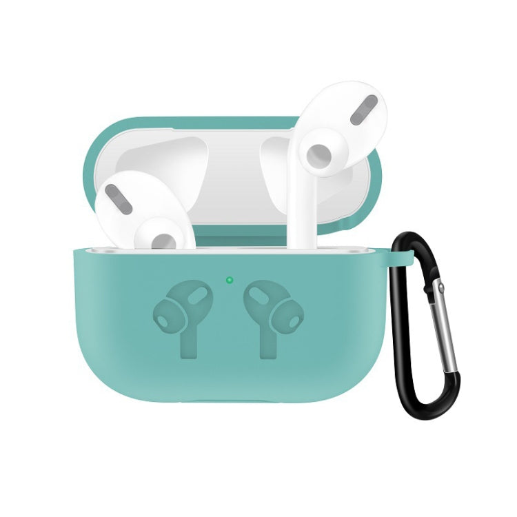 For AirPods Pro Silicone Flip Cover Earphone Protective Case with Anti-drop Buckle
