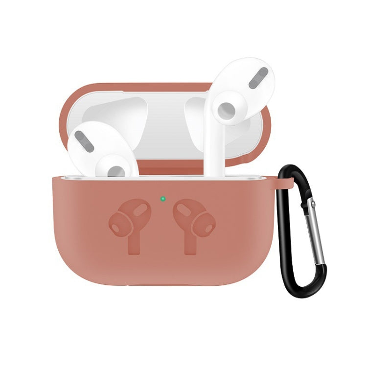 For AirPods Pro Silicone Flip Cover Earphone Protective Case with Anti-drop Buckle