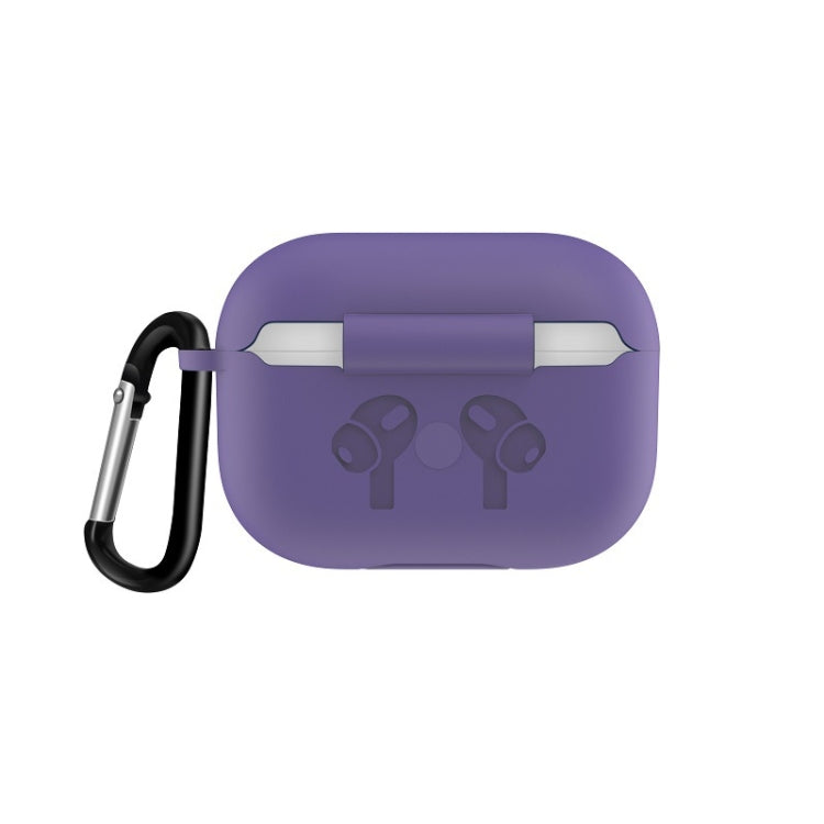 For AirPods Pro Silicone Flip Cover Earphone Protective Case with Anti-drop Buckle