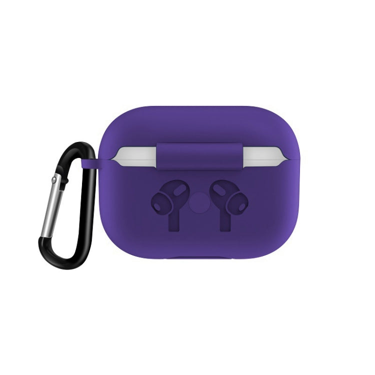 For AirPods Pro Silicone Flip Cover Earphone Protective Case with Anti-drop Buckle