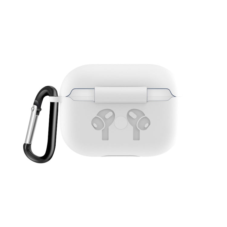 For AirPods Pro Silicone Flip Cover Earphone Protective Case with Anti-drop Buckle